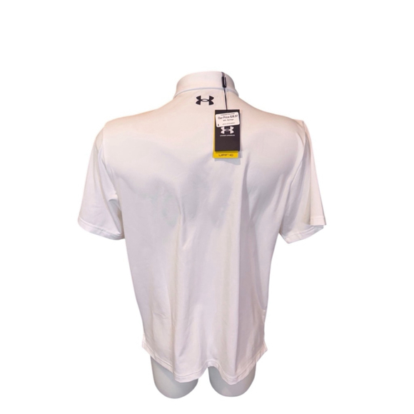 Men's Under Armour Polo Shirt XL White f18 - Picture 2 of 3